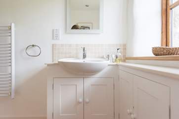 The bathroom.