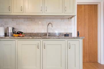 The bespoke kitchen.