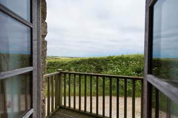 The view from the sitting-room balcony.