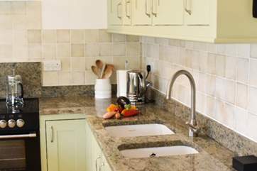 Granite work tops in the kitchen.