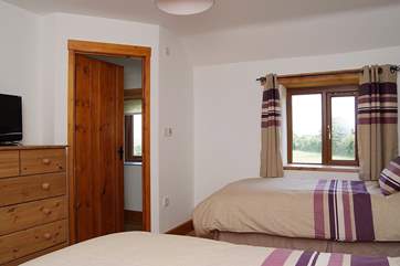 Bedroom 3 (excluded at the lower rent band) has an en suite shower-room and spectacular countryside views.