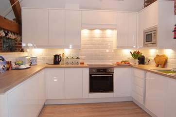 There is a fabulous brand new kitchen, fully equipped as a real home from home