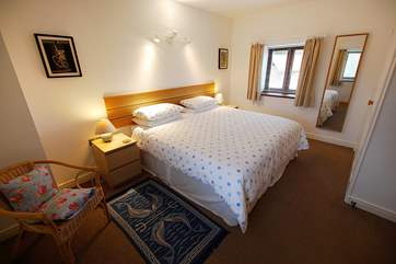 Both bedrooms at The Garden House are very comfortable.