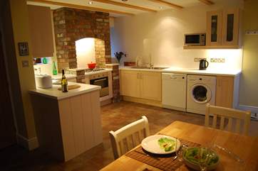 The fully equipped kitchen is a joy to use.