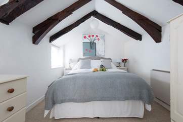 A comfortable double bed.