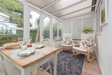 The spacious sun-room.