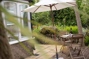 The terrace.