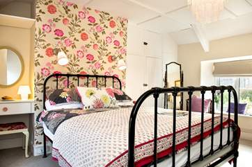 The double aspect master bedroom