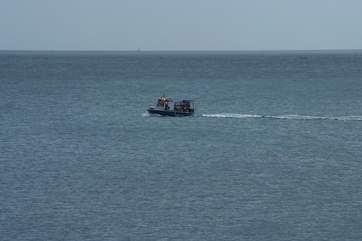 Watch the comings and goings of the maritime activity.