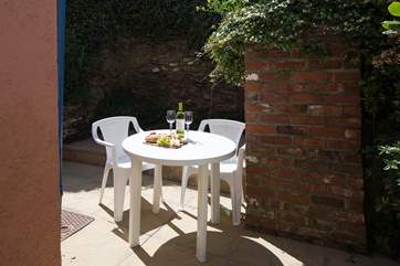 The fabulous little patio is a wonderful sun-trap.