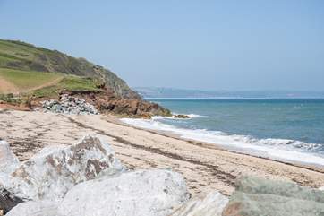 This stunning secluded beach is a hop skip and a jump away from your front door.