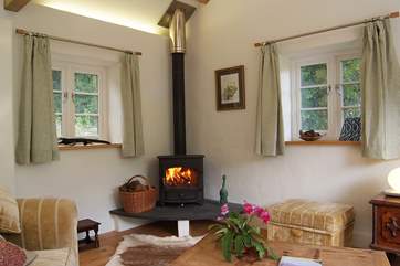 A roaring wood-burner to keep you warm at any time of year.