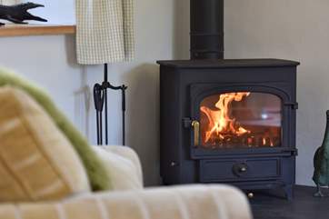 A roaring wood-burner to keep you warm.