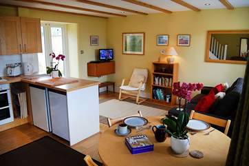 The open plan living-room.