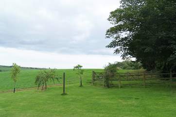 The gate leads to the wildlife walk and ponds (there are some steep inclines up and down).