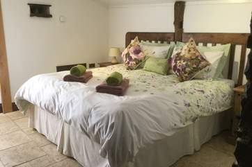 The 'zip and link' bed is huge and very comfortable and the bedroom itself offers plenty of space but is also very cosy.