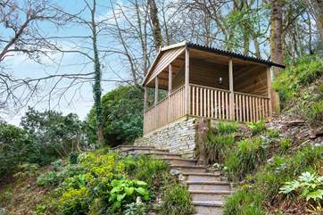 Guests also have use of the summer-house....