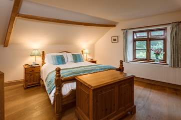 Oak floors, stairs and doors are a real feature of this cottage