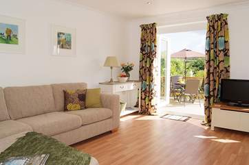 Lavender Cottage is charming inside and out!