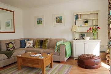 A comfortable sofa to put your feet up on after a day out.