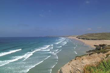 The beach at Perranporth.