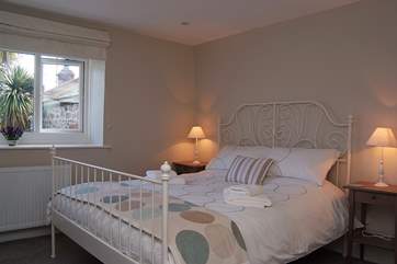 The stylish master bedroom (Bedroom 1).