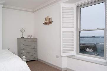 Enjoy watching the ebb and flow of the tides from bed.