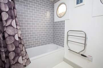 The modern bathroom.
