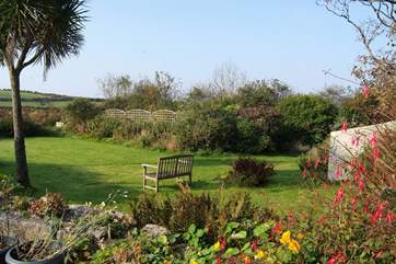 The lawned garden.