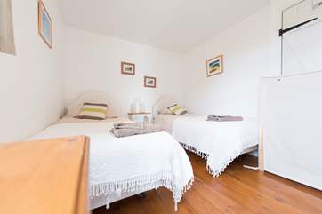 The twin bedroom.