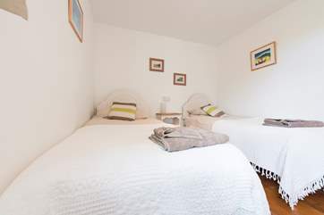 The twin bedroom.