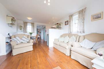 The open plan living-area.