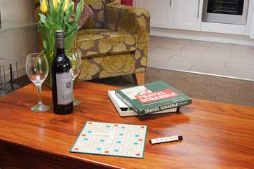 A relaxing space to read a book or play a game.