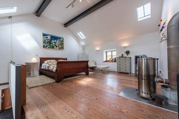 The first floor master bedroom.