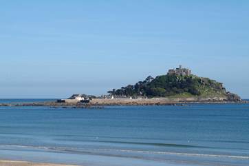 St Michael's Mount is visible from the cottage.