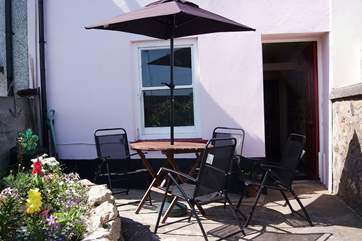 The front terrace.