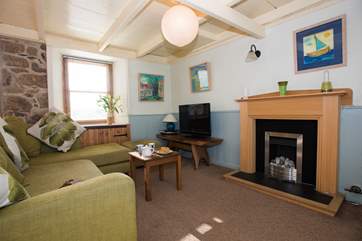 Relax in front of a gas fire.