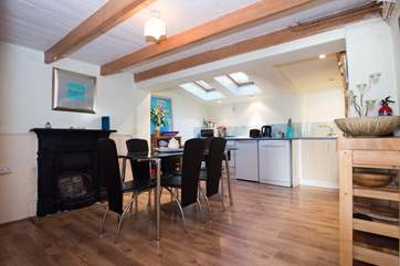 The kitchen/dining-area.