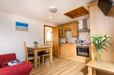 The open plan living area.