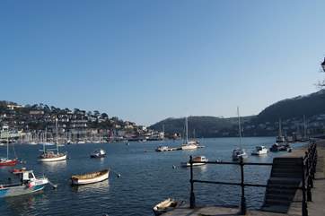 The river Dart is full of vessels of all shapes and sizes.