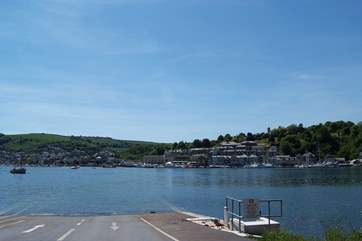 Higher Ferry slip on the north side of the river looking across to Dartmouth.