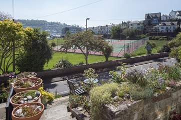 Another lovely view from outside of Chindit Cottage looking over towards the centre of Dartmouth.