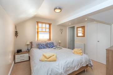 This is the en suite double bedroom at the inland end of the house.