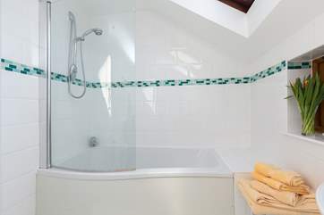 So useful to have the option of a bath or a shower.