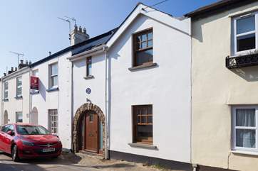 This is the inland facing side of the house - you can park right outside the door if you wish to enter this way.