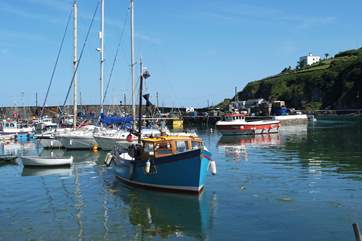 Fishing boats in the harbour.