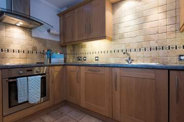 The kitchen is fully equipped.