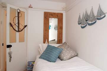 The cottage accommodates two guests only, but with the small single room (Bedroom 2) providing flexibility for two people.