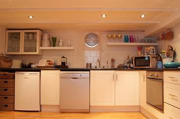 The kitchen is extremely well-equipped.