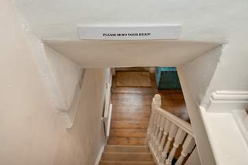 The stairs are very traditional and quite steep.